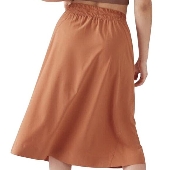 Athleta Arrival Skirt Orange Style 586857 Women's Size 20 New With Tags - Picture 2 of 11
